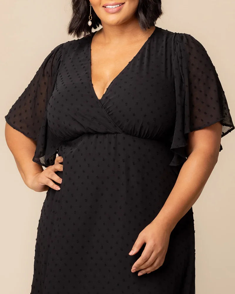 Plus Size Dresses Long Formal Mother of the Bride Plus Size Dress Kiyonna 13212904 Onyx