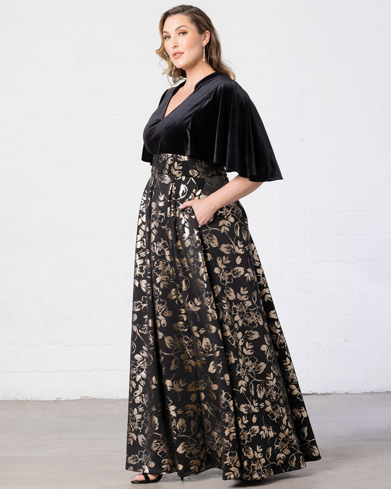 Plus Size Dresses Long Formal A Line Plus Size Dress Gilded Noir
