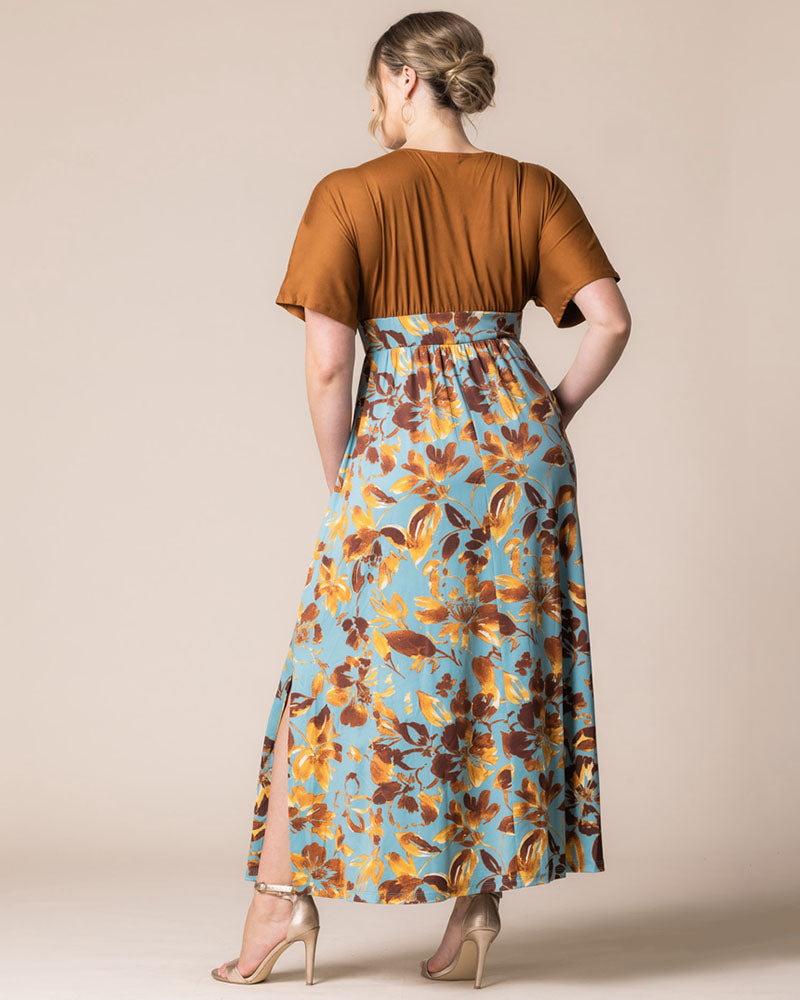 Plus Size Dresses Formal Cocktail Plus Size Tea Length Dress Kiyonna 13241308 Golden Oasis