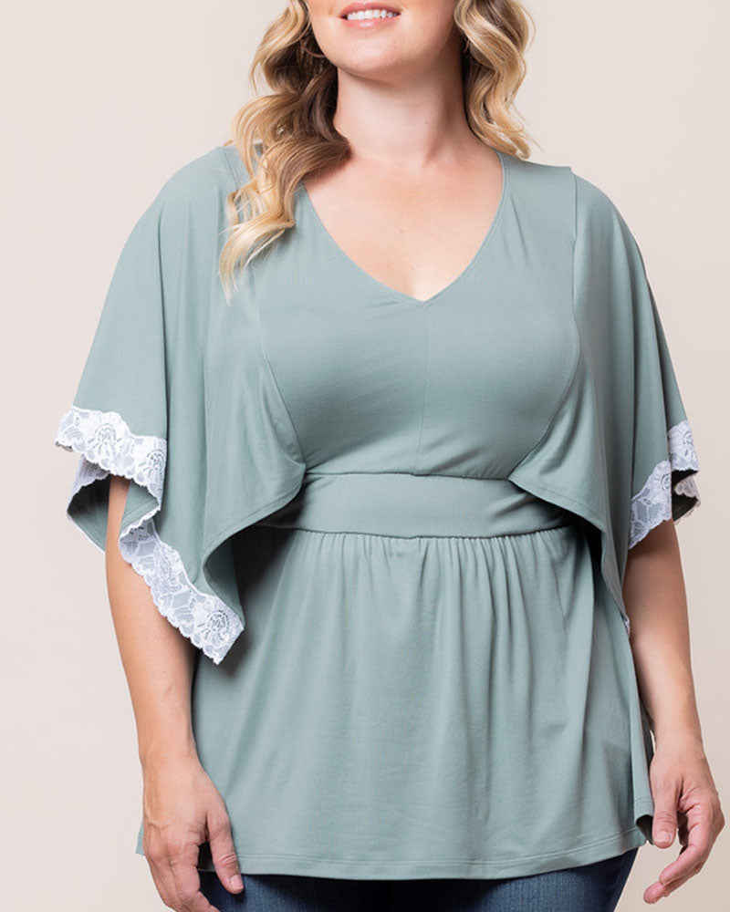Top Formal Plus Size Evening Top Kiyonna 22240702 Thyme