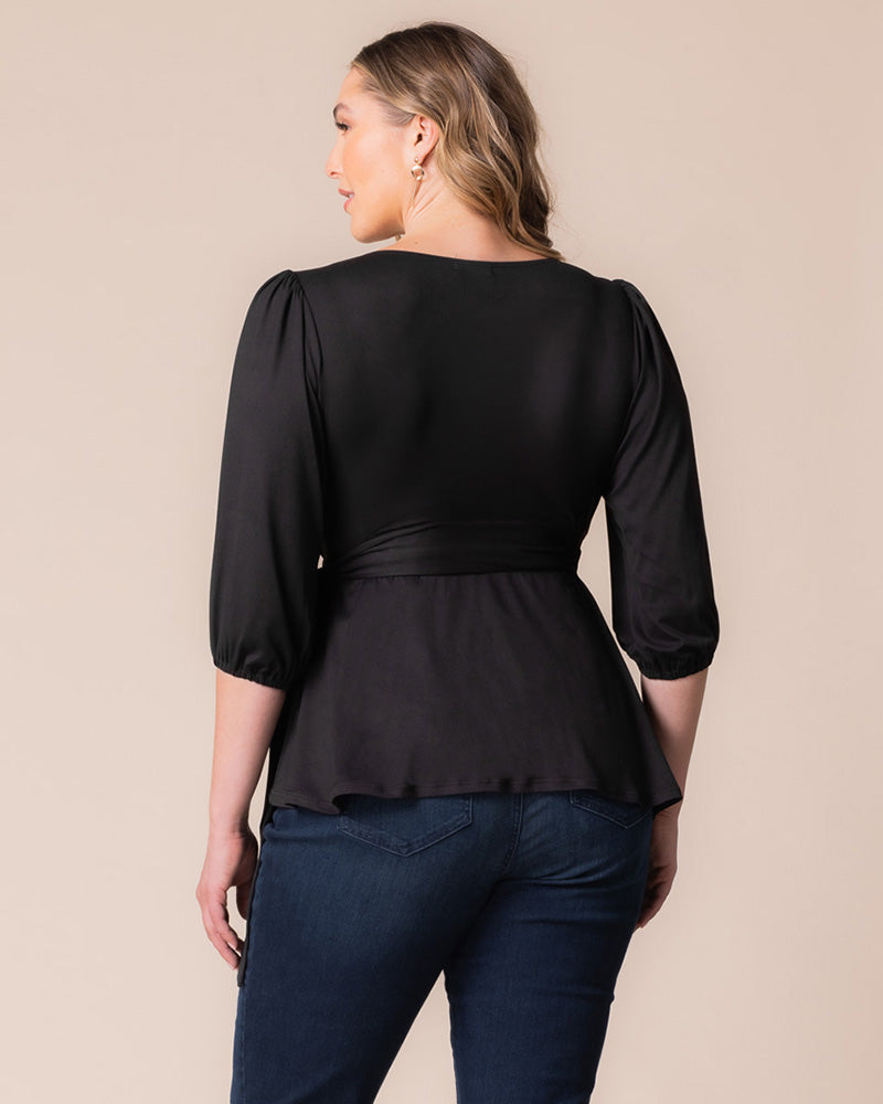 Top Formal Evening Top Kiyonna 23241302 Black Noir