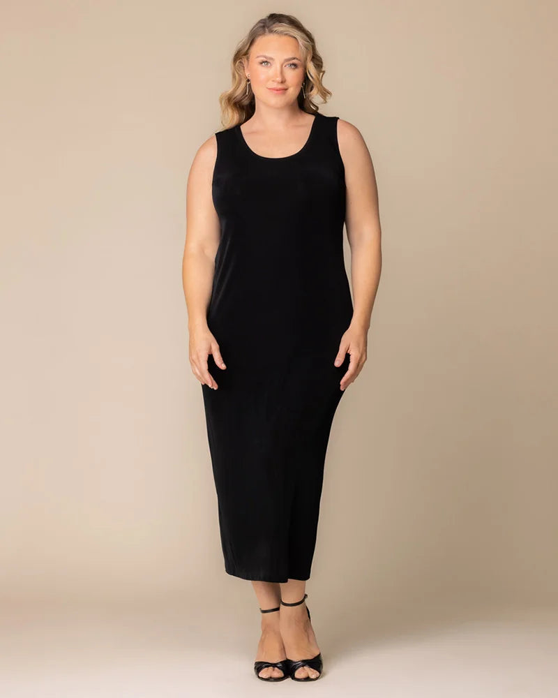 Plus Size Dresses Plus Size Tea Length Cocktail Fitted Formal Dress Kiyonna 33222642 Black Noir