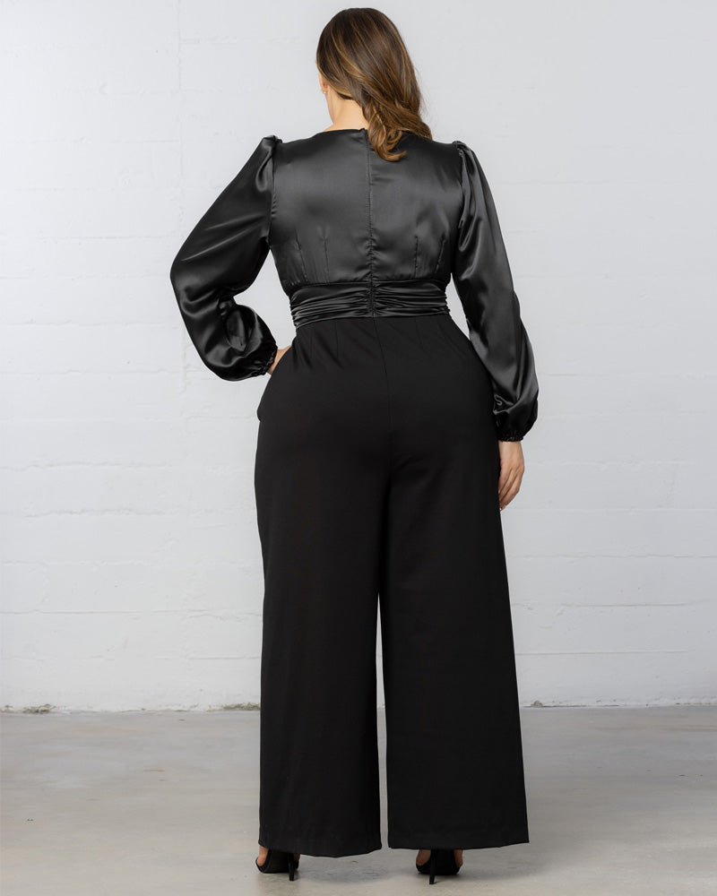 Jumpsuit Long Sleeve Formal Jumpsuit Onyx