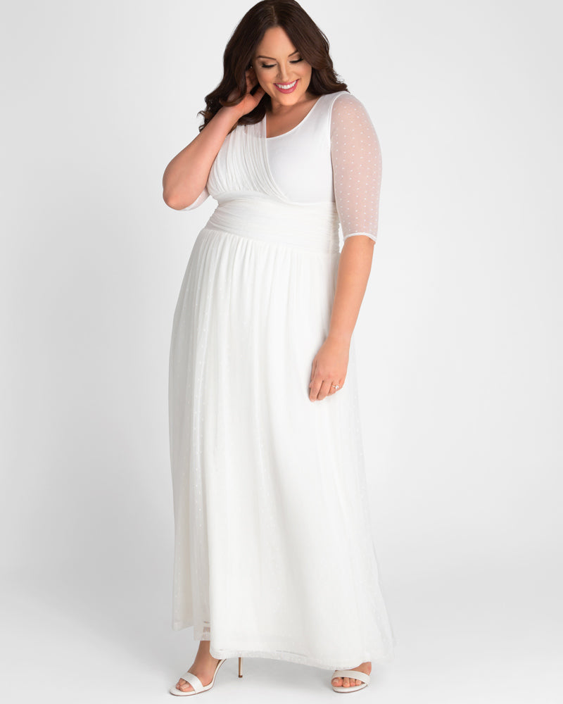 Wedding Dresses Bridal Long A Line Wedding Dress Kiyonna 19183605 Ivory/Cream
