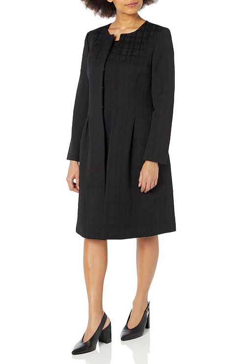 Black Le Suit 50040447 Short Mother of the Bride Jacket Dress