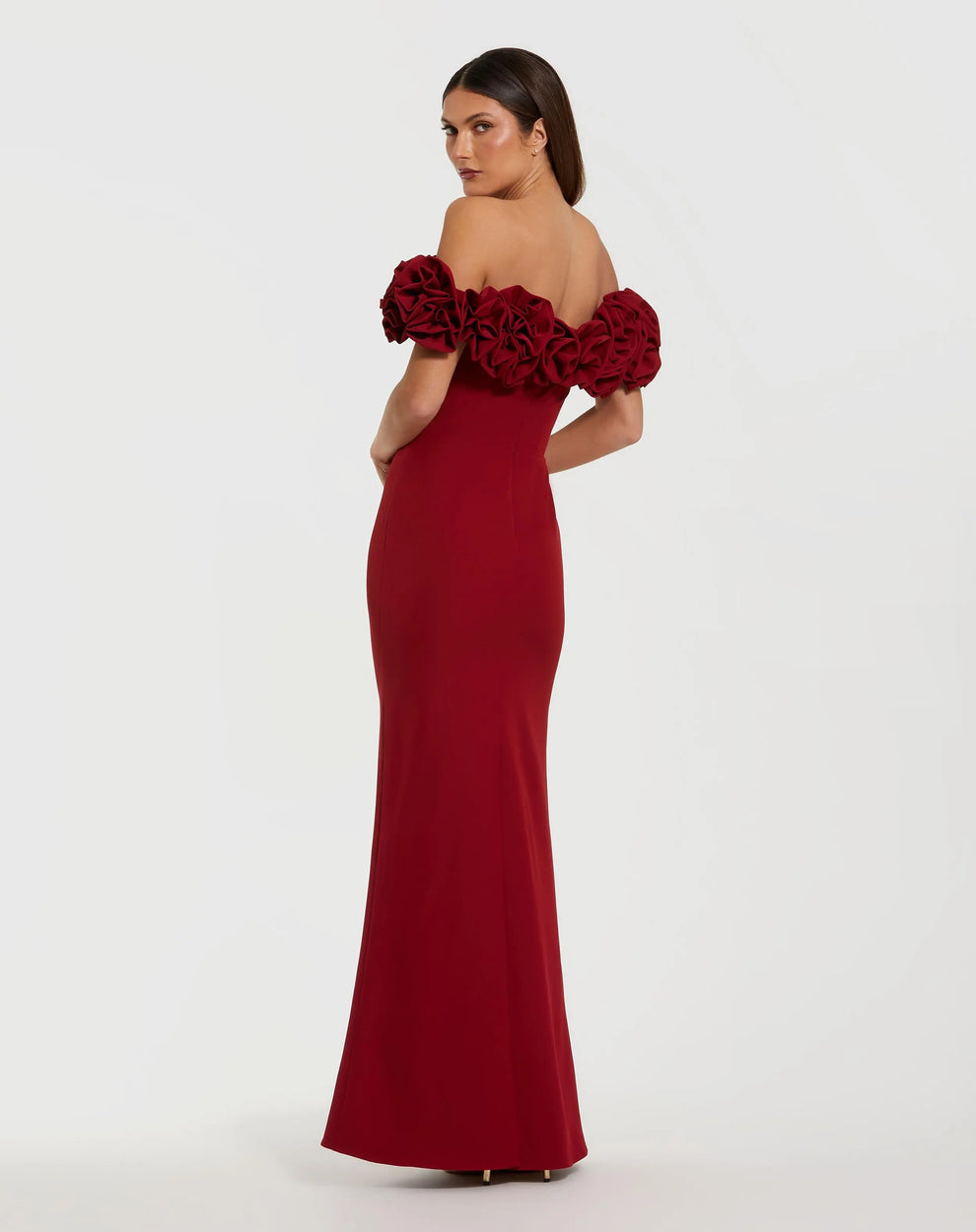 Prom Dresses Fitted Long Formal Evening Dress Ruby
