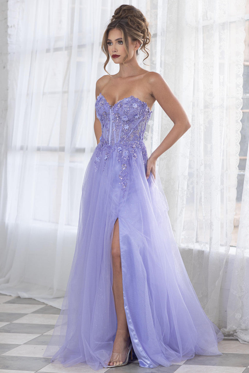 Prom Dresses Formal Long Evening Prom Beaded Dress Lenovia 8399 Lilac