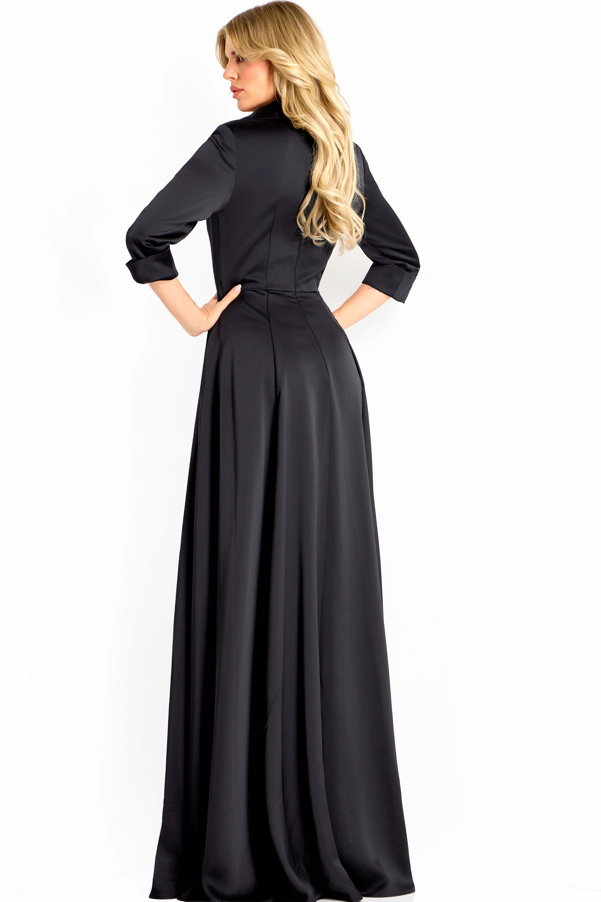 Mother of the Bride Dresses A Line Long Formal Mother of the Bride Dress Jovani 50262 Black