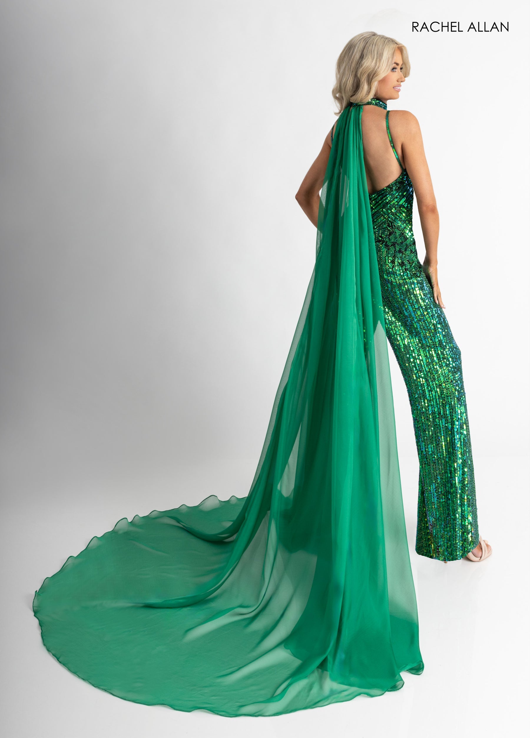 Jumpsuit Long Formal Sequin Jumpsuit Black Emerald