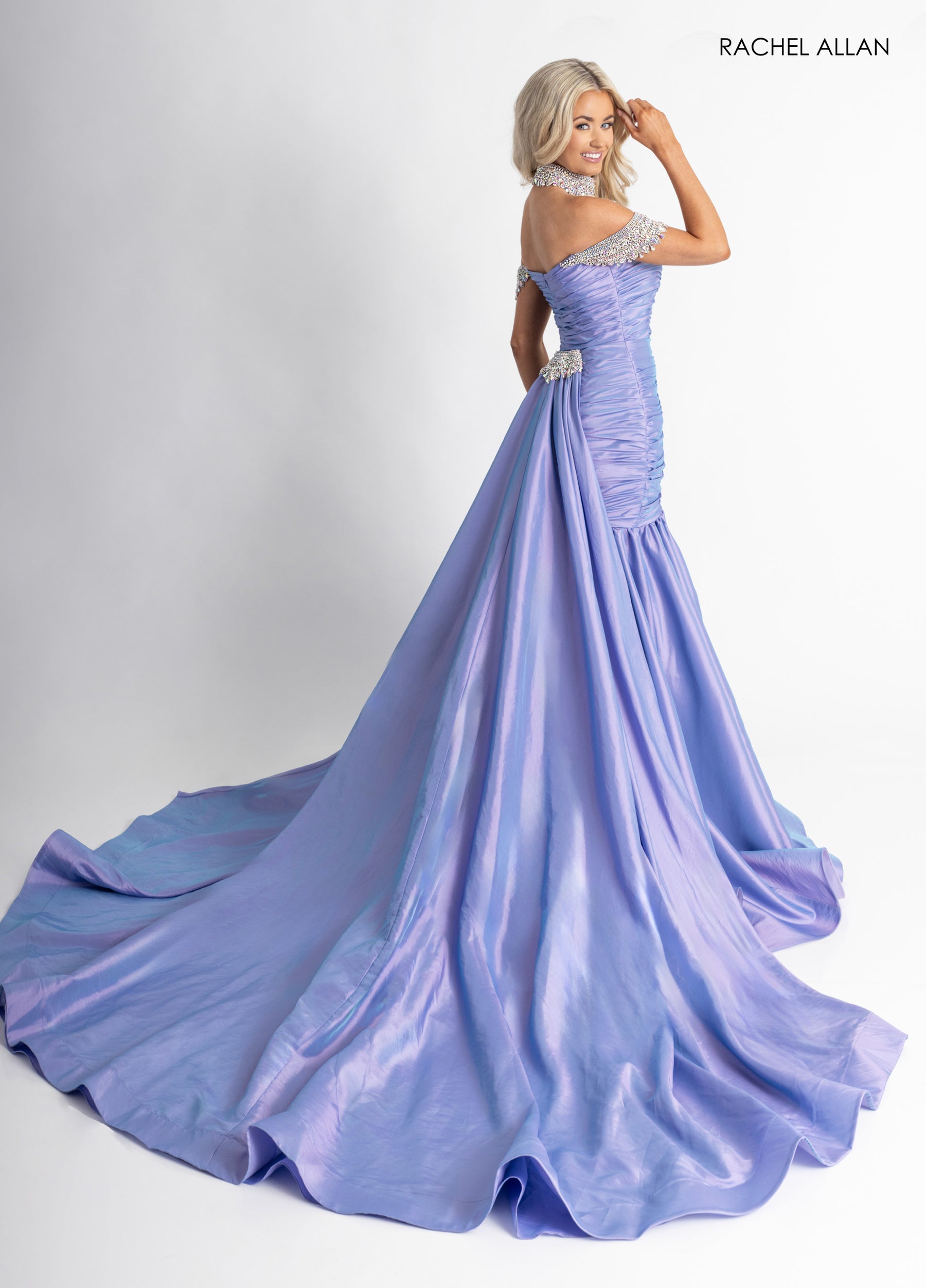 Prom Dresses Long Beaded Mermaid Prom Dress Lilac