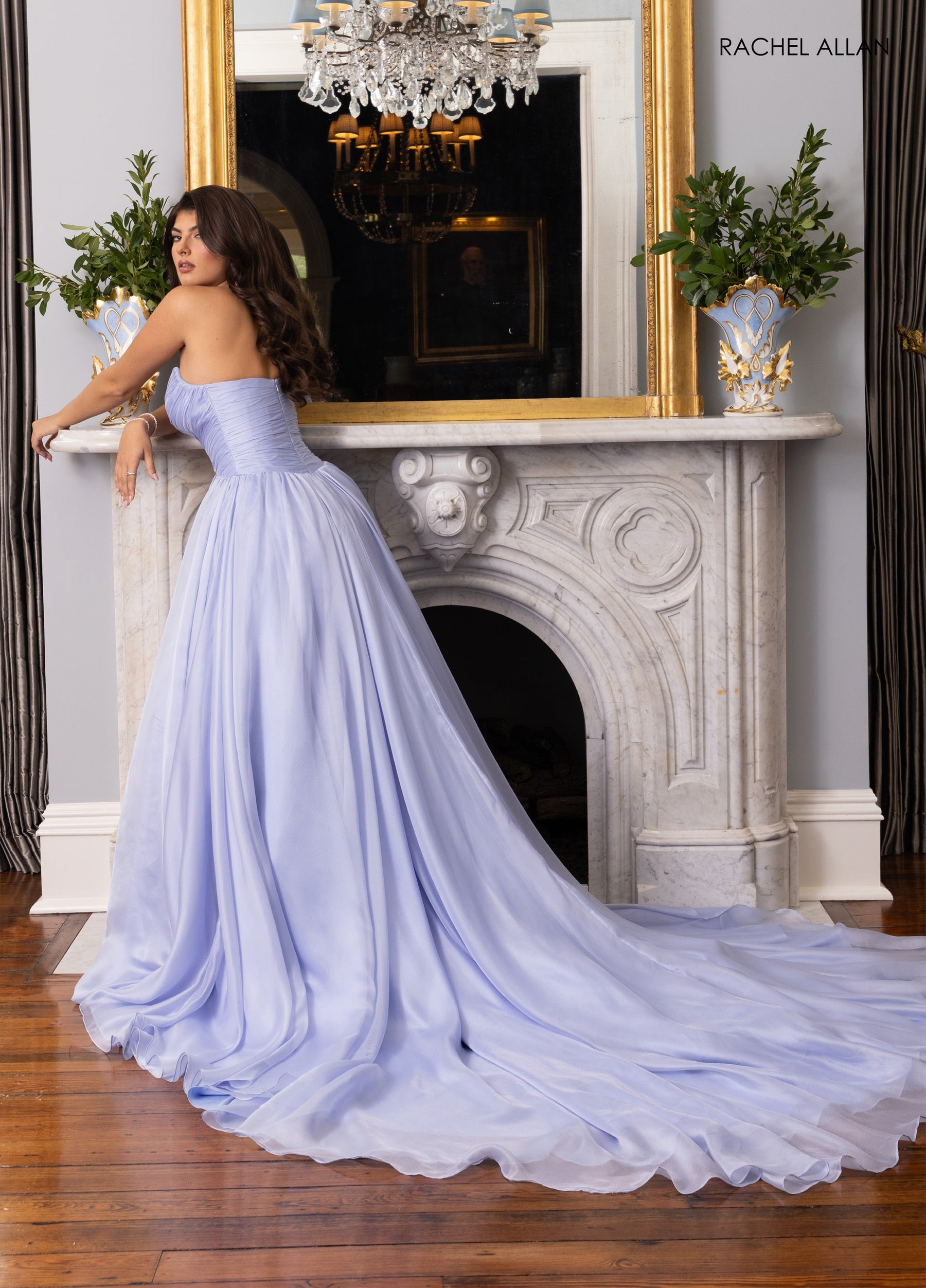 Prom Dresses A Line Beaded Prom Evening Dress Powder Blue Nude