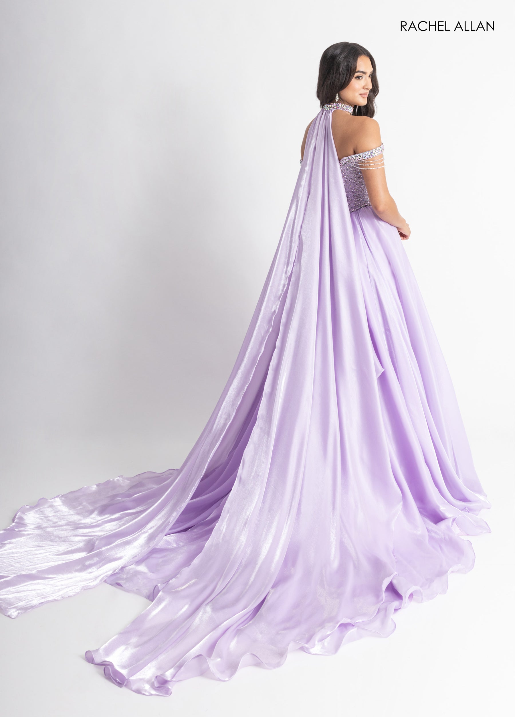 Formal Dresses Prom Beaded Long Evening Dress Lilac