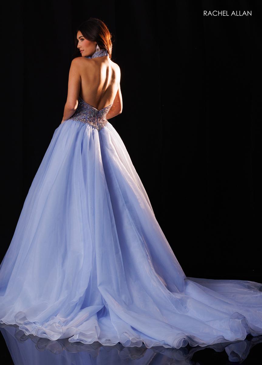 Halter Floor-Length Tulle Prom Ball Gown Rachel Allan 50420