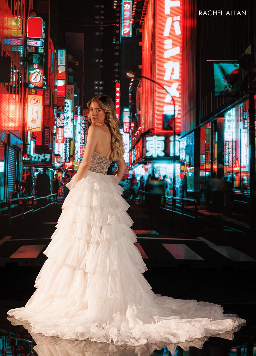 Strapless Straight Neck Floor-Length Tulle Formal Ball Gown Rachel Allan 50431