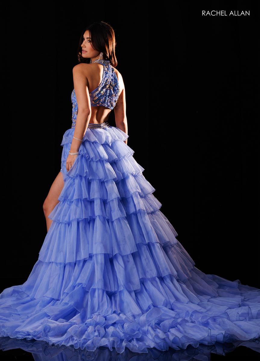 Halter Floor-Length Tulle Prom Two-Piece Rachel Allan 50441