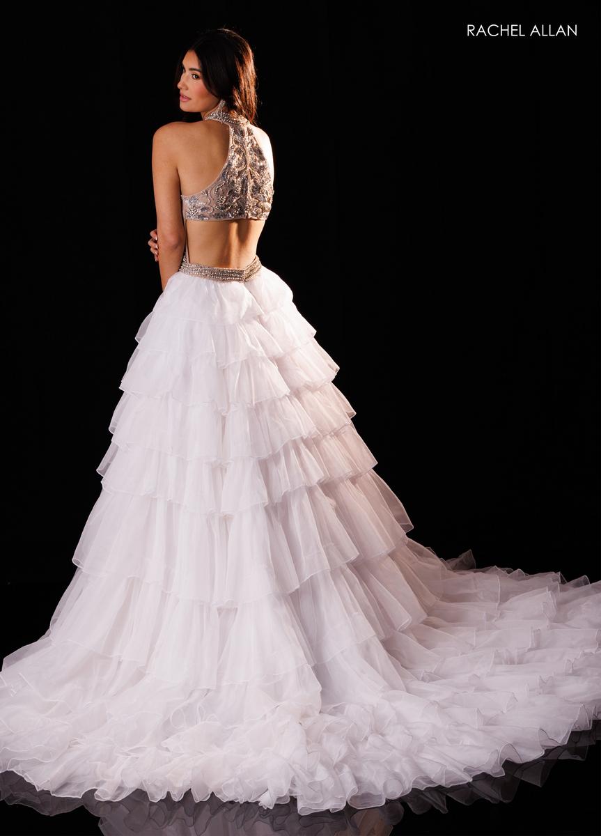 Halter Floor-Length Tulle Prom Two-Piece Rachel Allan 50441