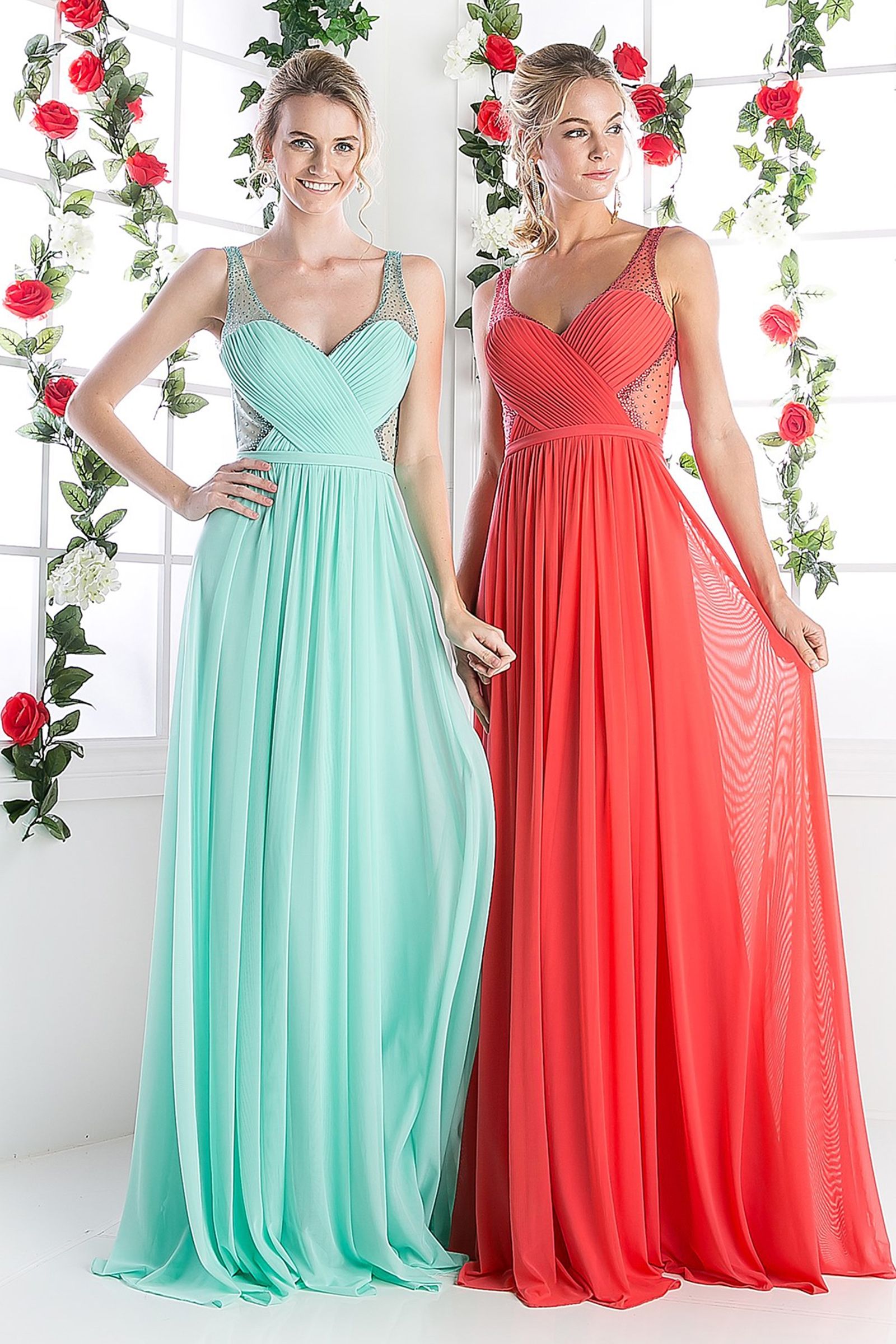 Prom Dresses Long Formal Fitted Beaded Evening Prom Dress Mint