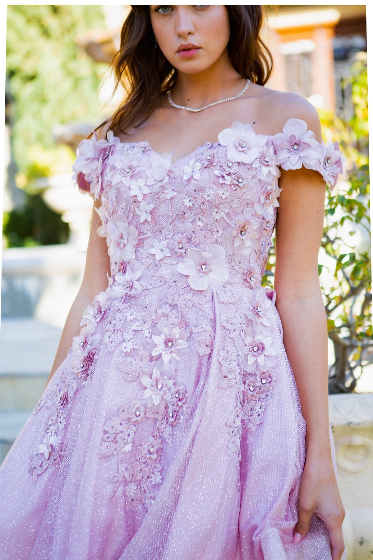 Cocktail Dresses 3D Floral Short Glitter Corset Mini Cocktail Dress Cinderella Couture 5120J Dusty Rose