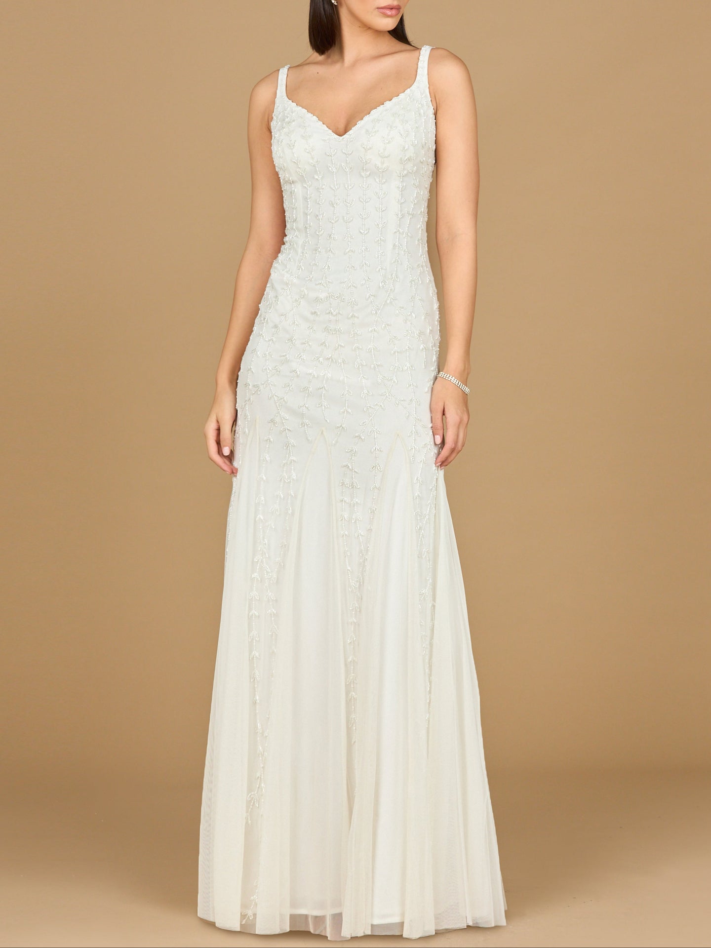 Sweetheart Floor-Length Tulle Wedding Sheath Lara 51217
