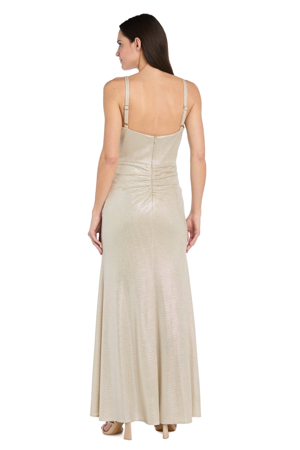 Cowl Floor-Length Jersey Formal A-Line R&M Richards 5205