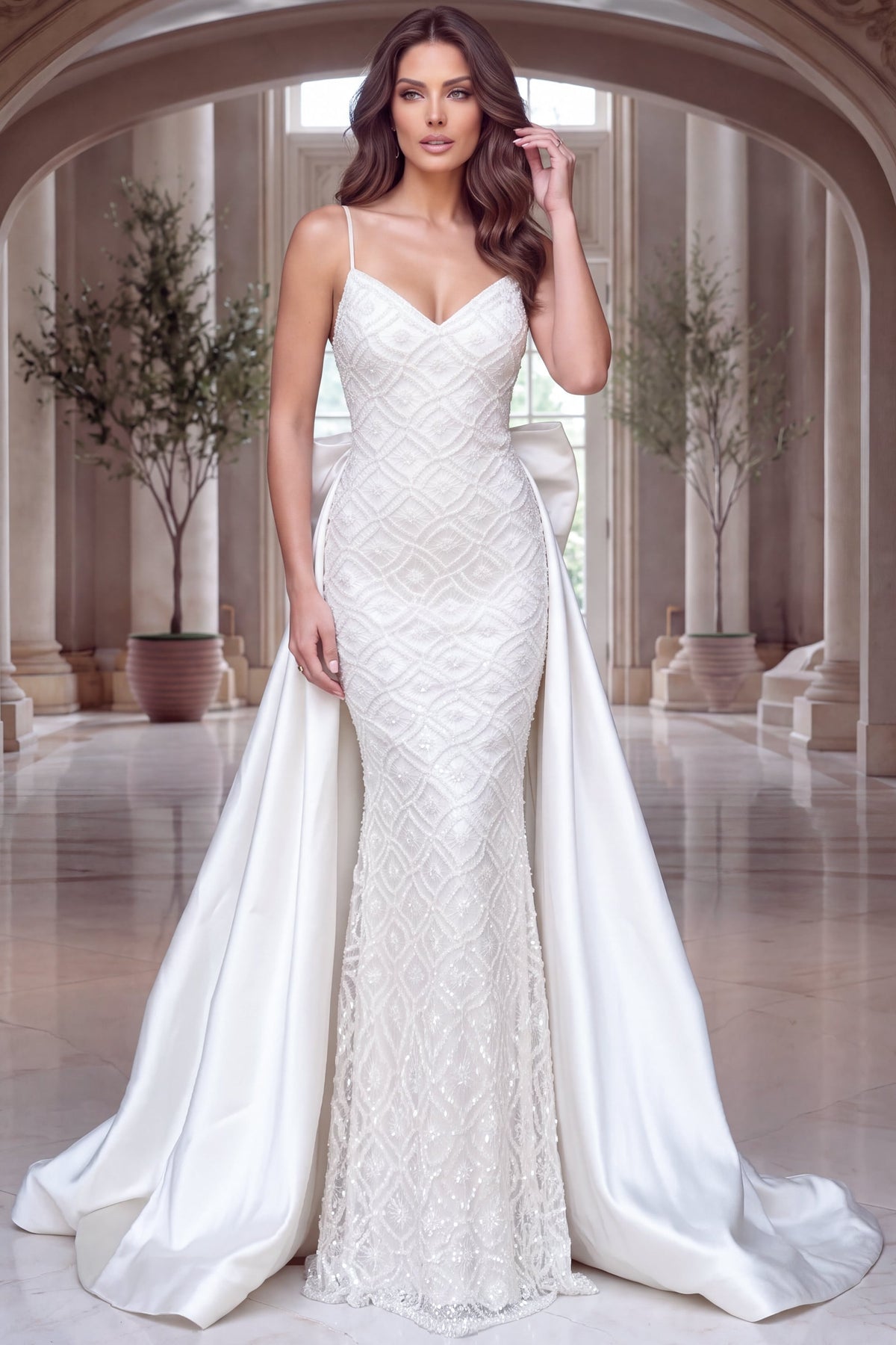 Sweetheart Floor-Length Lace Formal Mermaid Jovani 52343