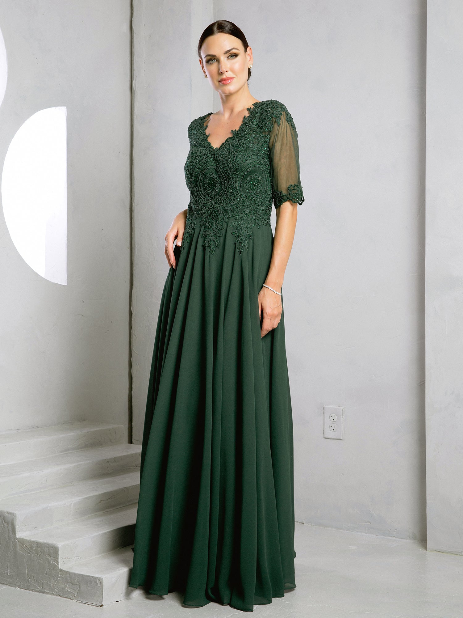 Mother of the Bride Dresses Long Formal Mother of the Bride Dress Hunter Green