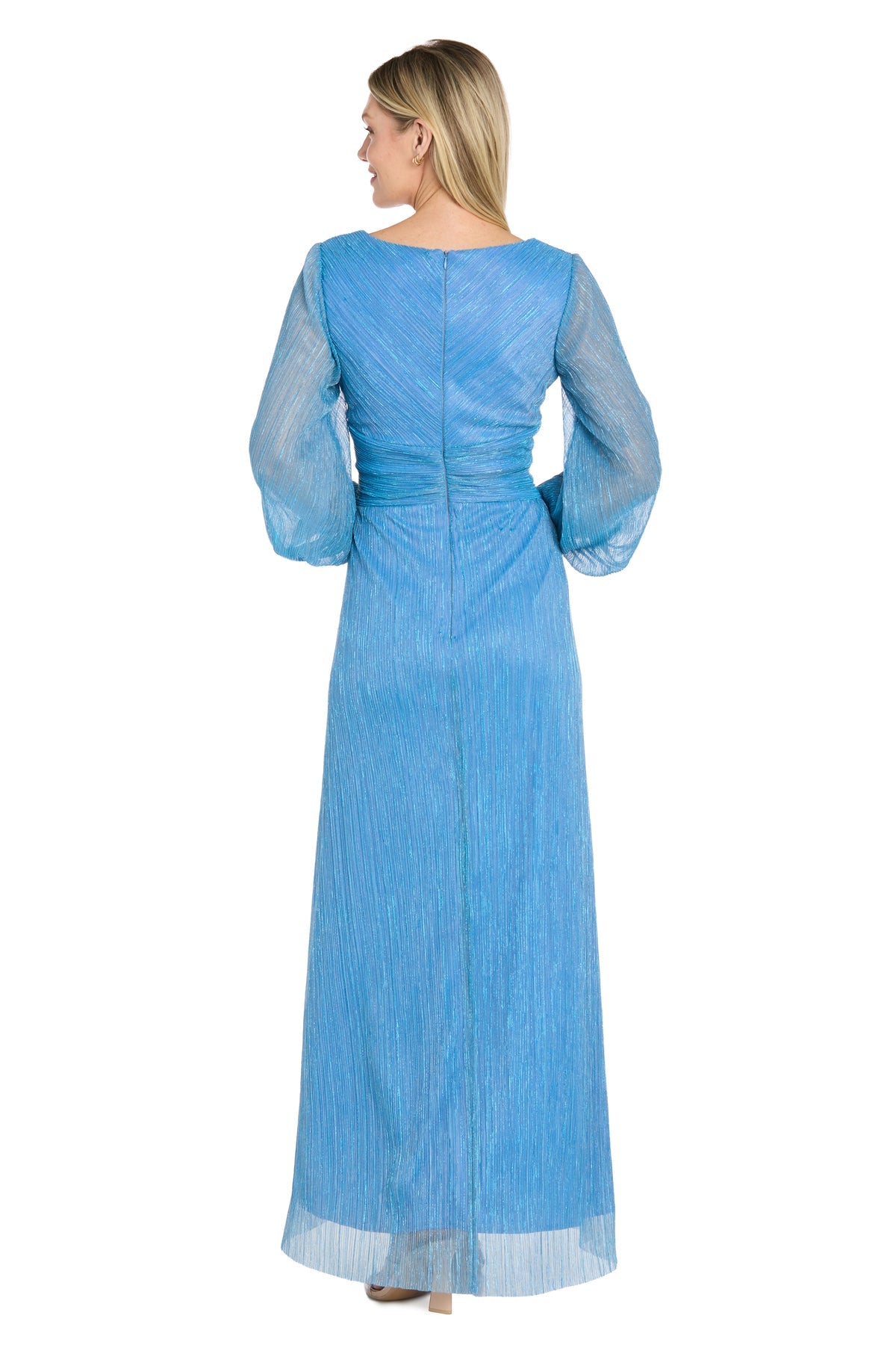 V-Neck Floor-Length Chiffon Formal A-Line R&M Richards 5311P