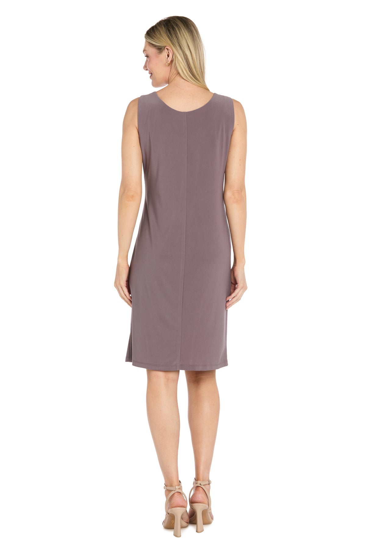 Scoop Knee-Length Chiffon Formal Sheath R&M Richards 5406P