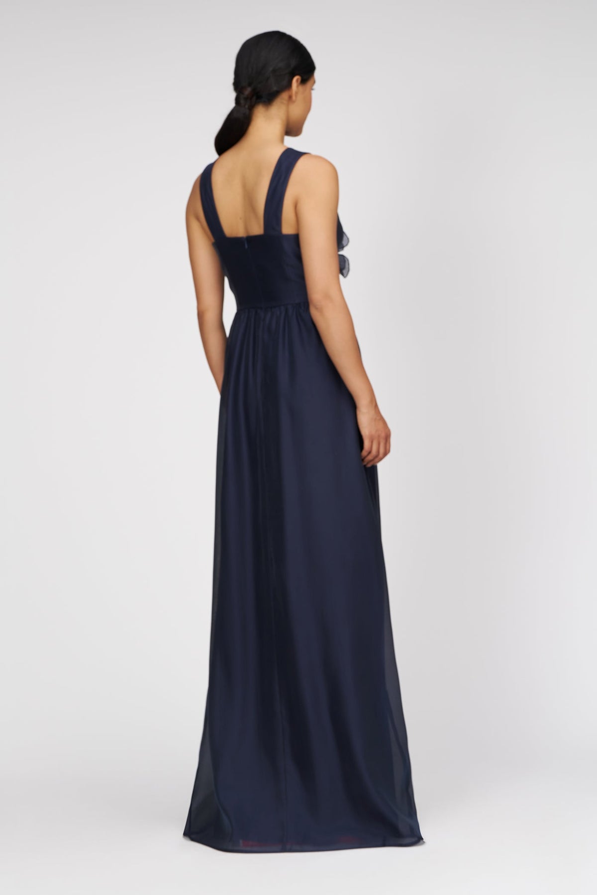 3D Floral Halter Fit-and-Flare Gown Kay Unger 55113250