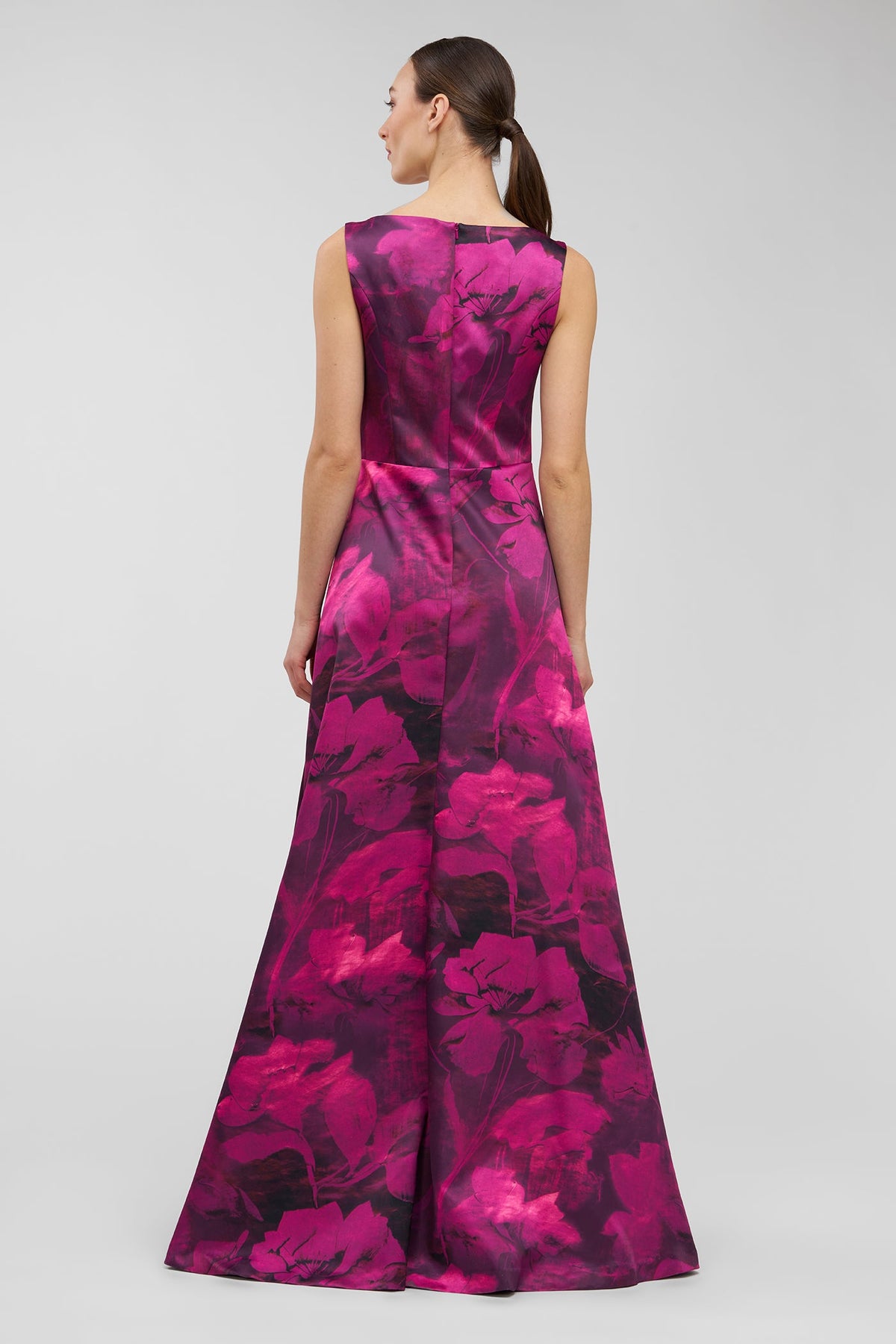 Kay Unger Cecilia Gown in Vivid Berry Multi