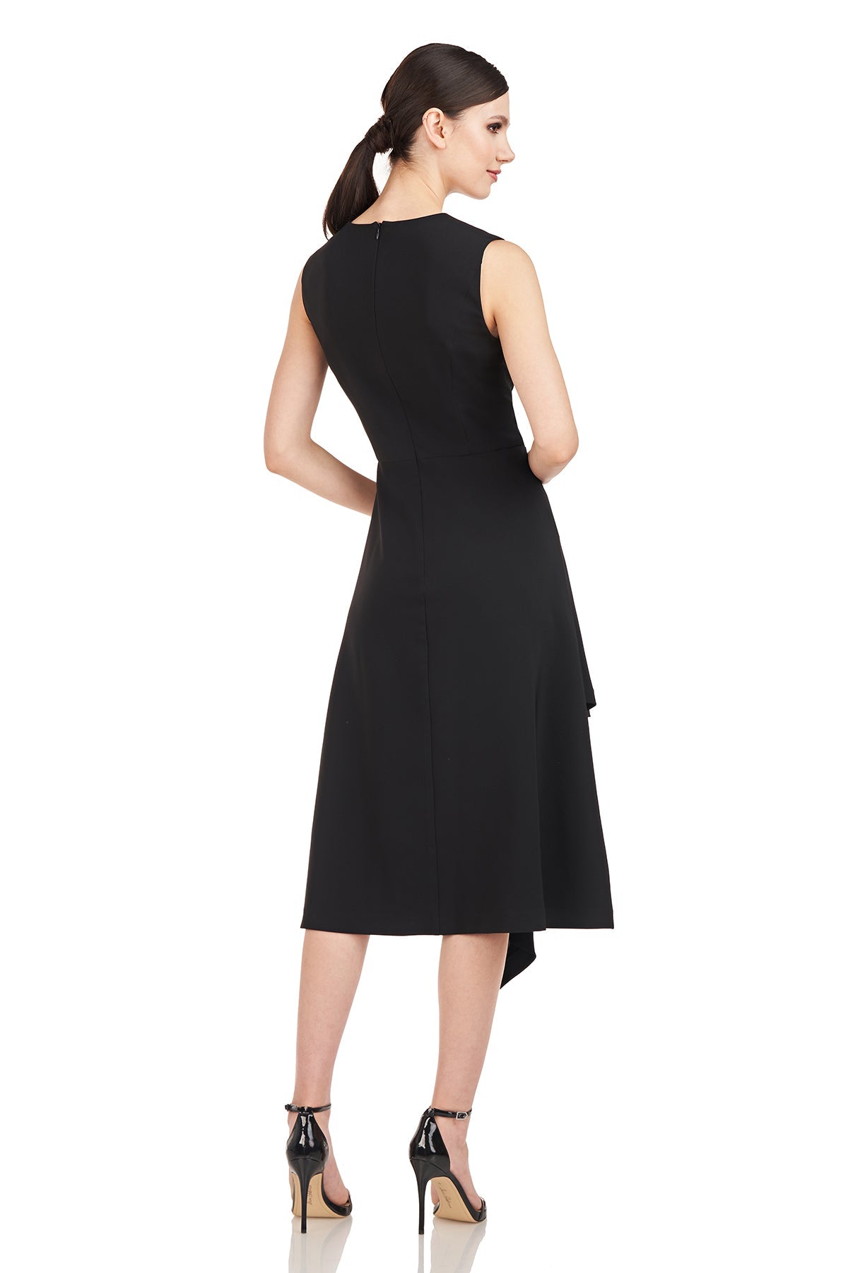 Kay Unger Bryce Midi Dress in Black