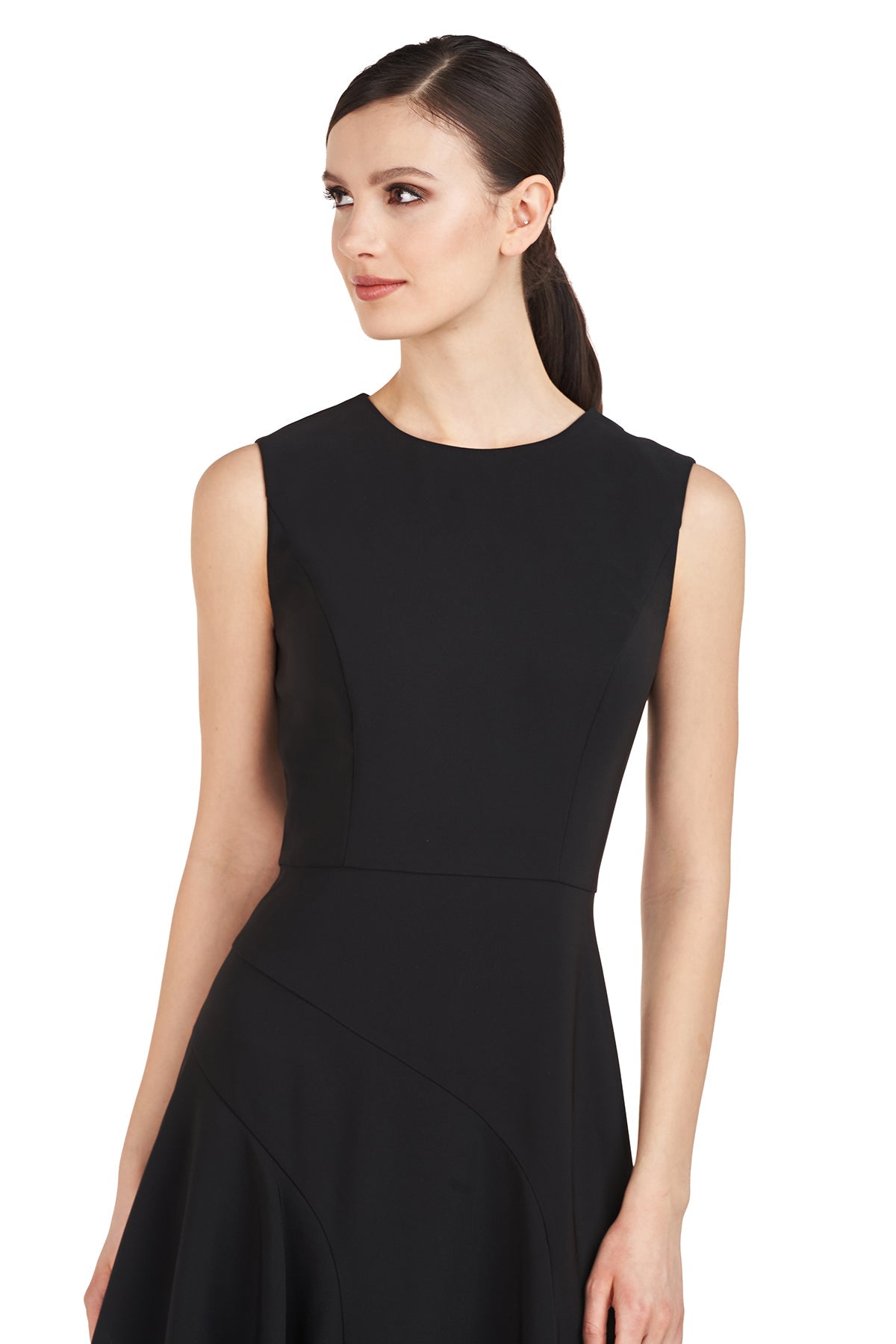 Kay Unger Bryce Midi Dress in Black