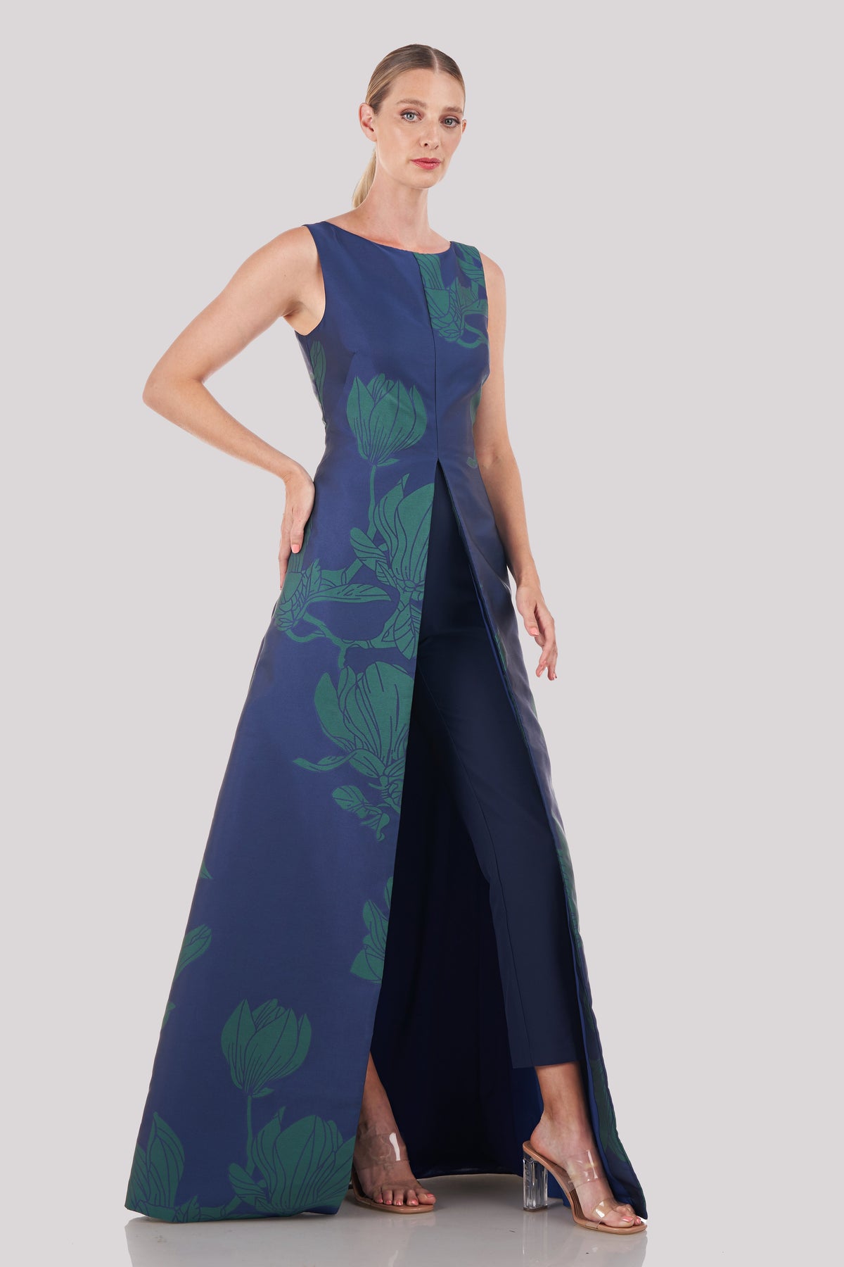Floral Walk-Through Jumpsuit Kay Unger 5549262