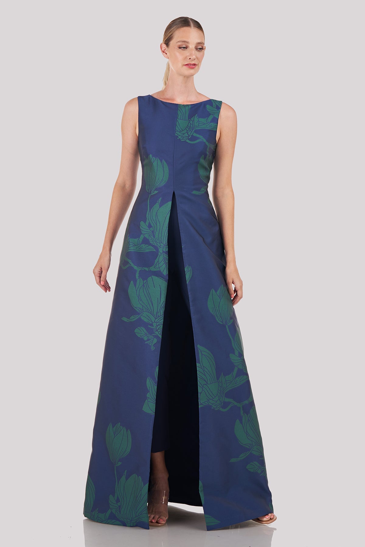 Floral Walk-Through Jumpsuit Kay Unger 5549262