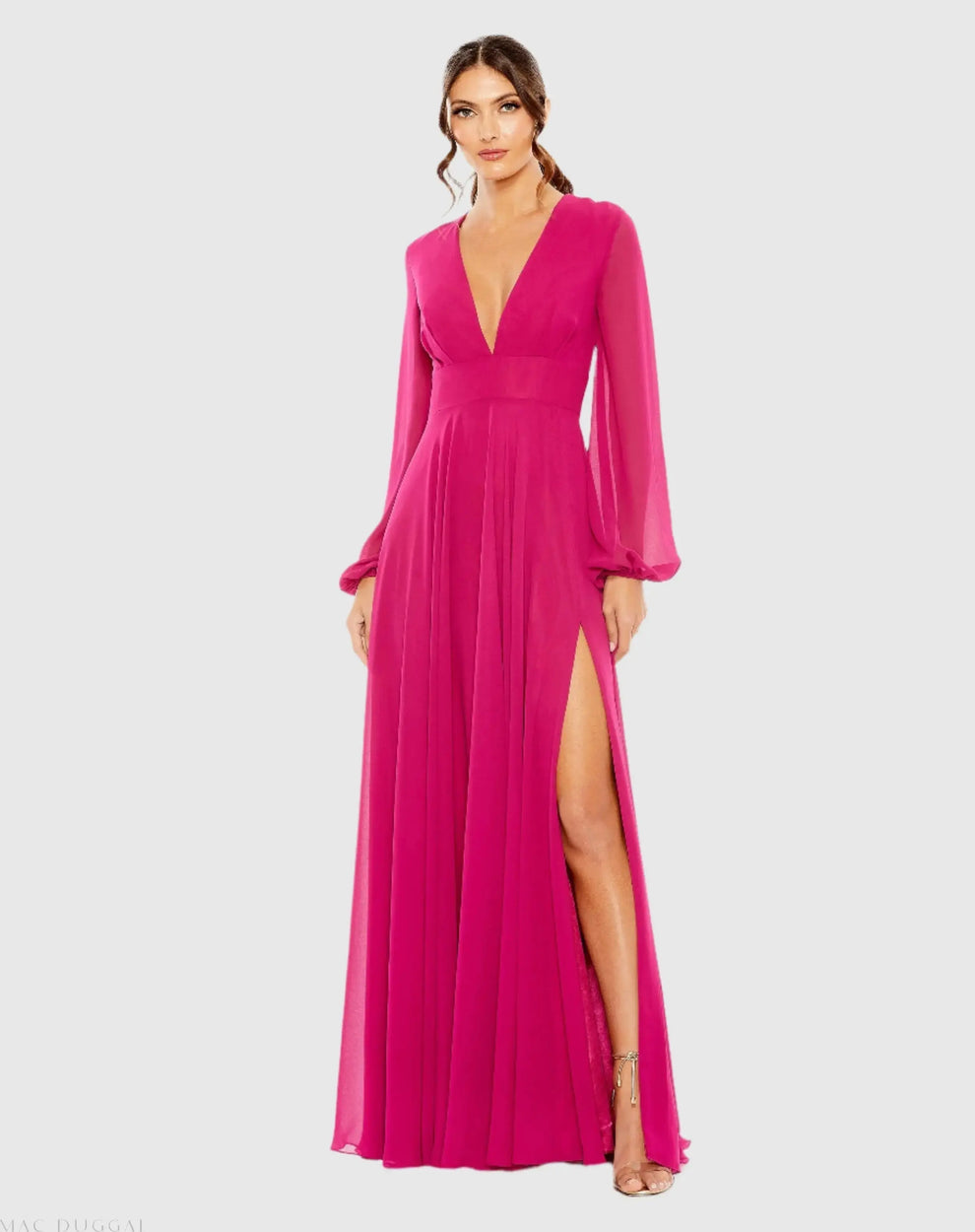 Formal Dresses Long Formal Chiffon Dress Berry