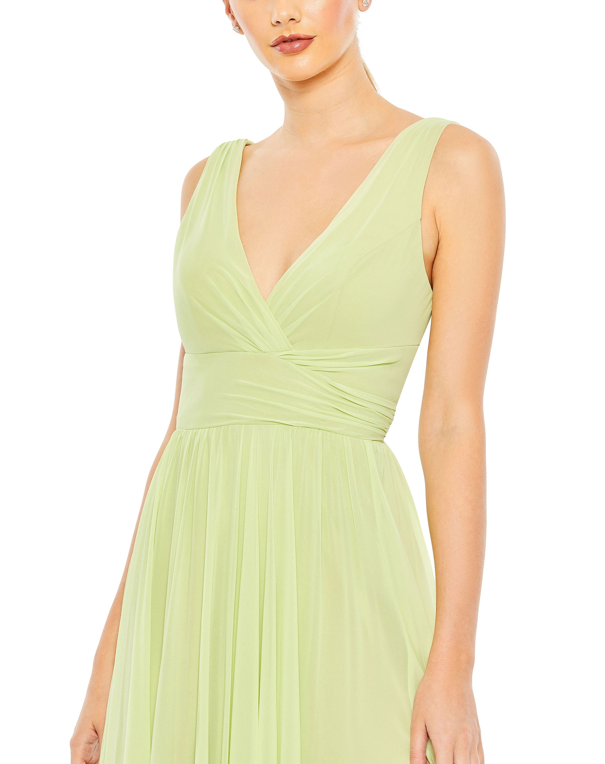 Formal Dresses Formal Long Wrap A Line Long Gown Lime