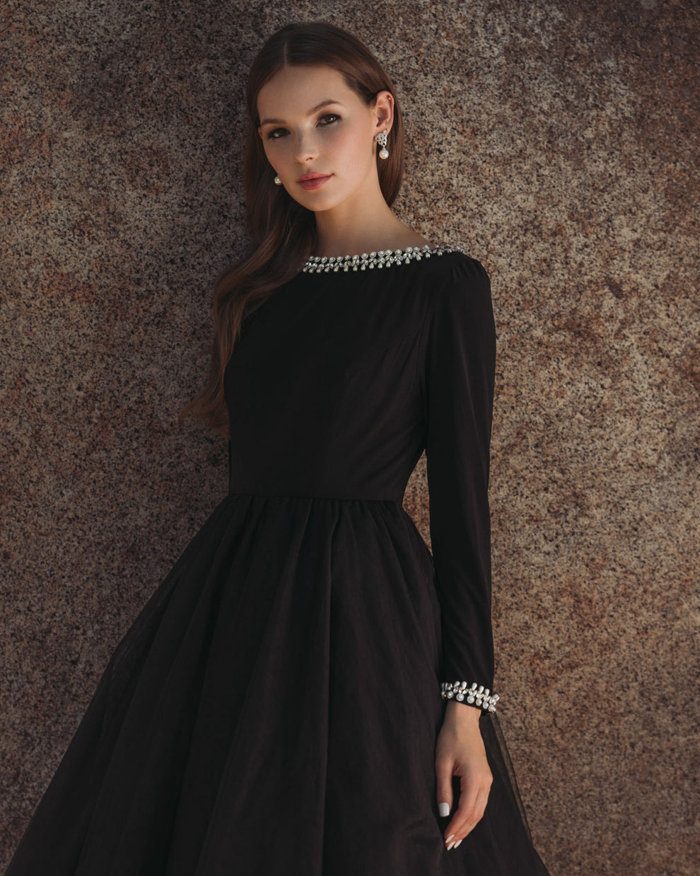 Formal Dresses Long Formal A Line Dress Black