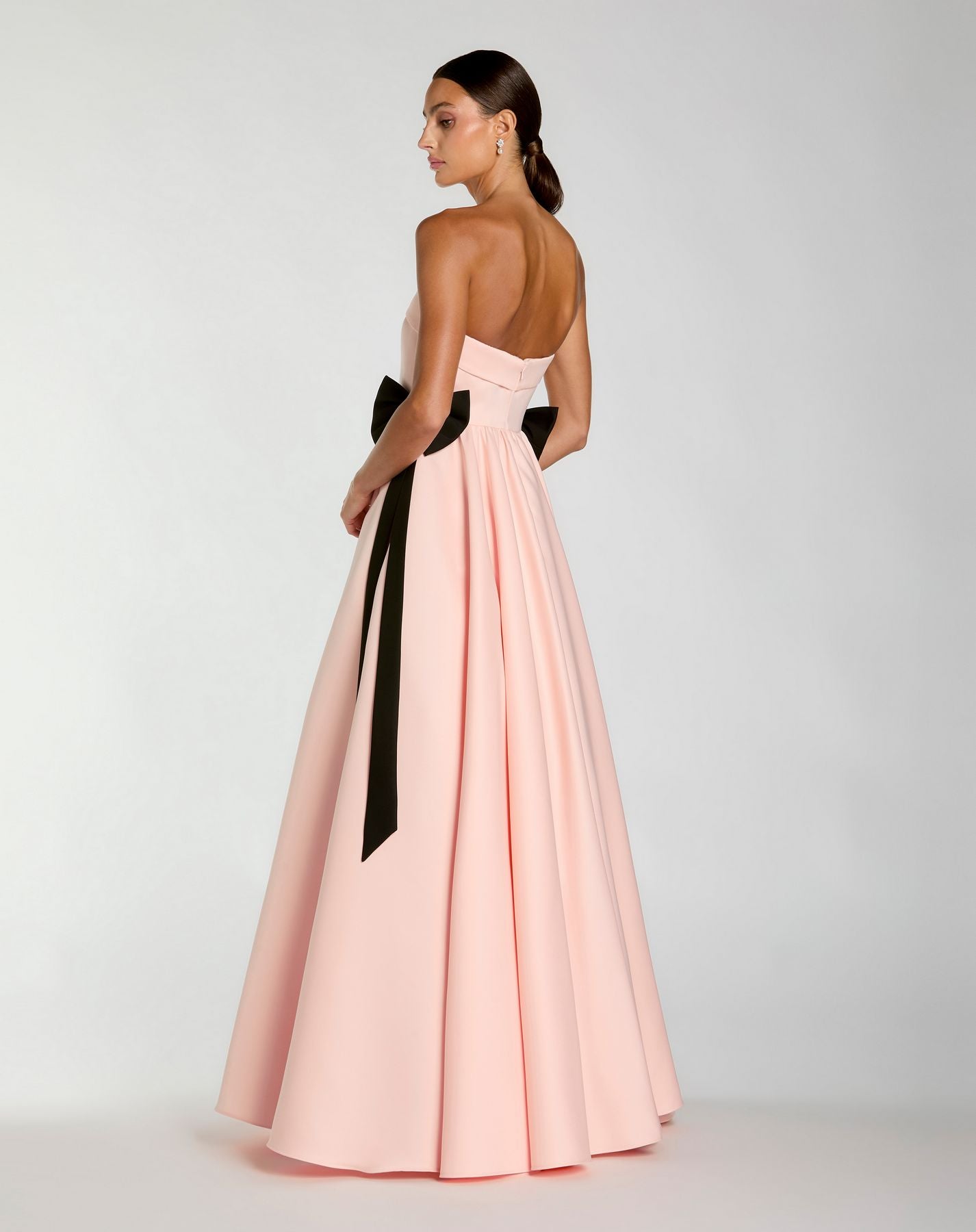 Formal Dresses Long Prom Formal Dress - A Line - Mac Duggal 56251 Blush-Satin-56251-Pleated
