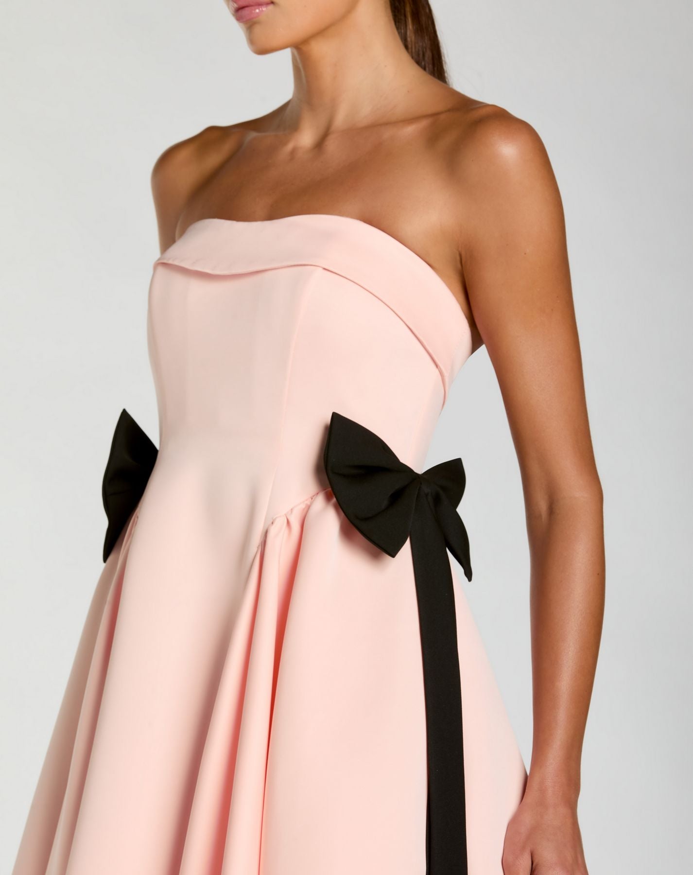 Formal Dresses Long Prom Formal Dress - A Line - Mac Duggal 56251 Blush-Satin-56251-Pleated