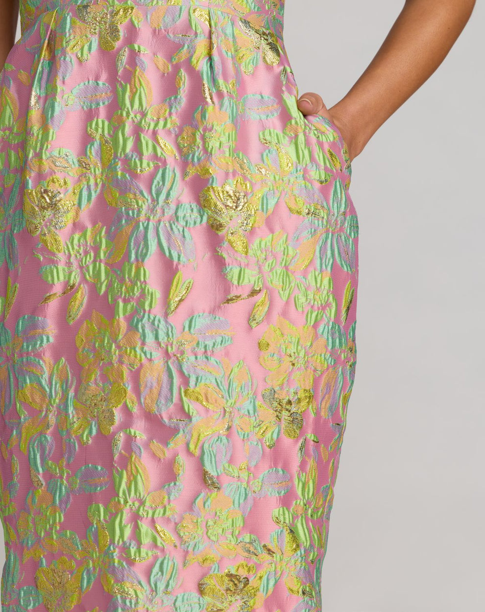 Cocktail Dresses Short Floral Midi Cocktail Dress Mac Duggal 56423 Blush Multi