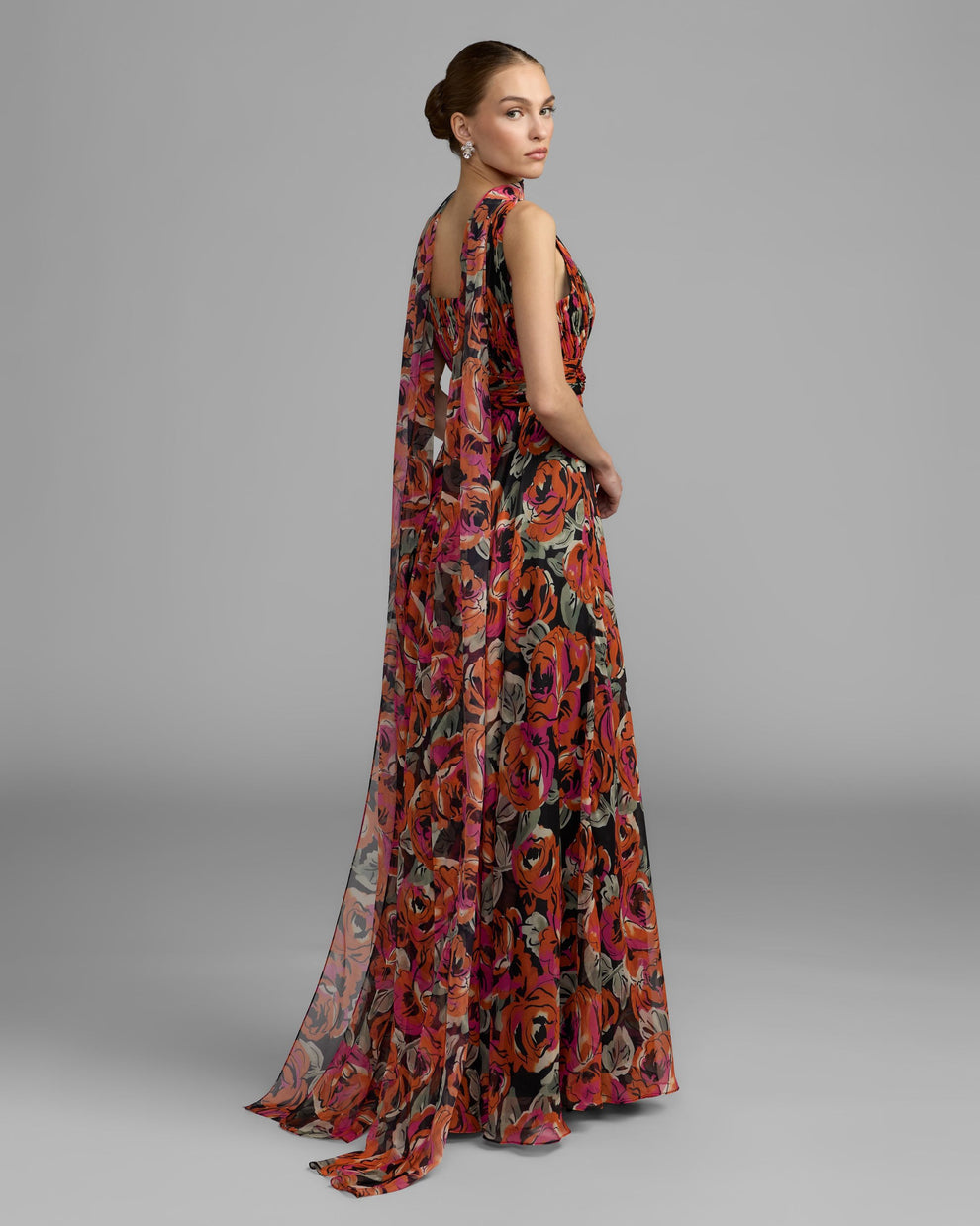 Square Floor-Length Chiffon Formal A-Line Mac Duggal 56497