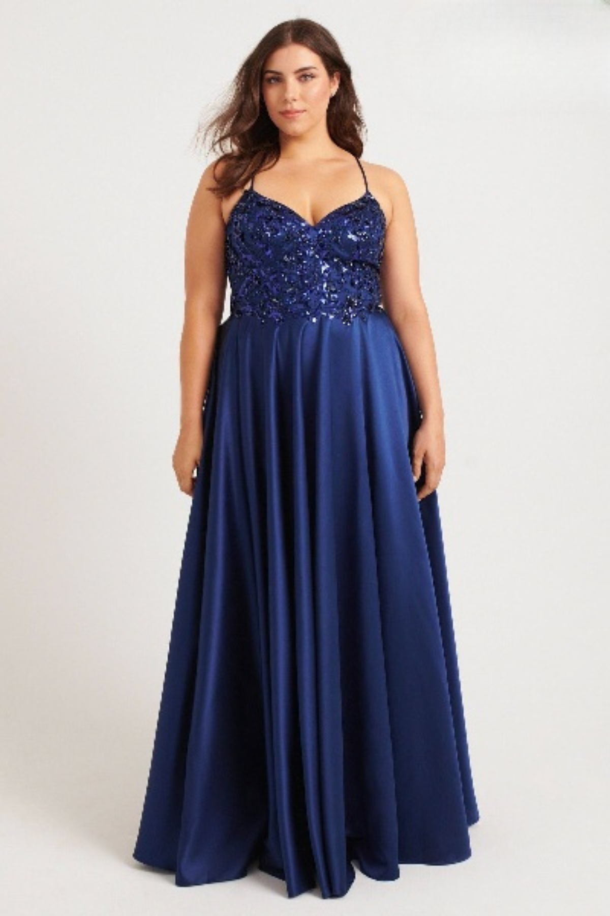 Prom Dress Long Prom Navy