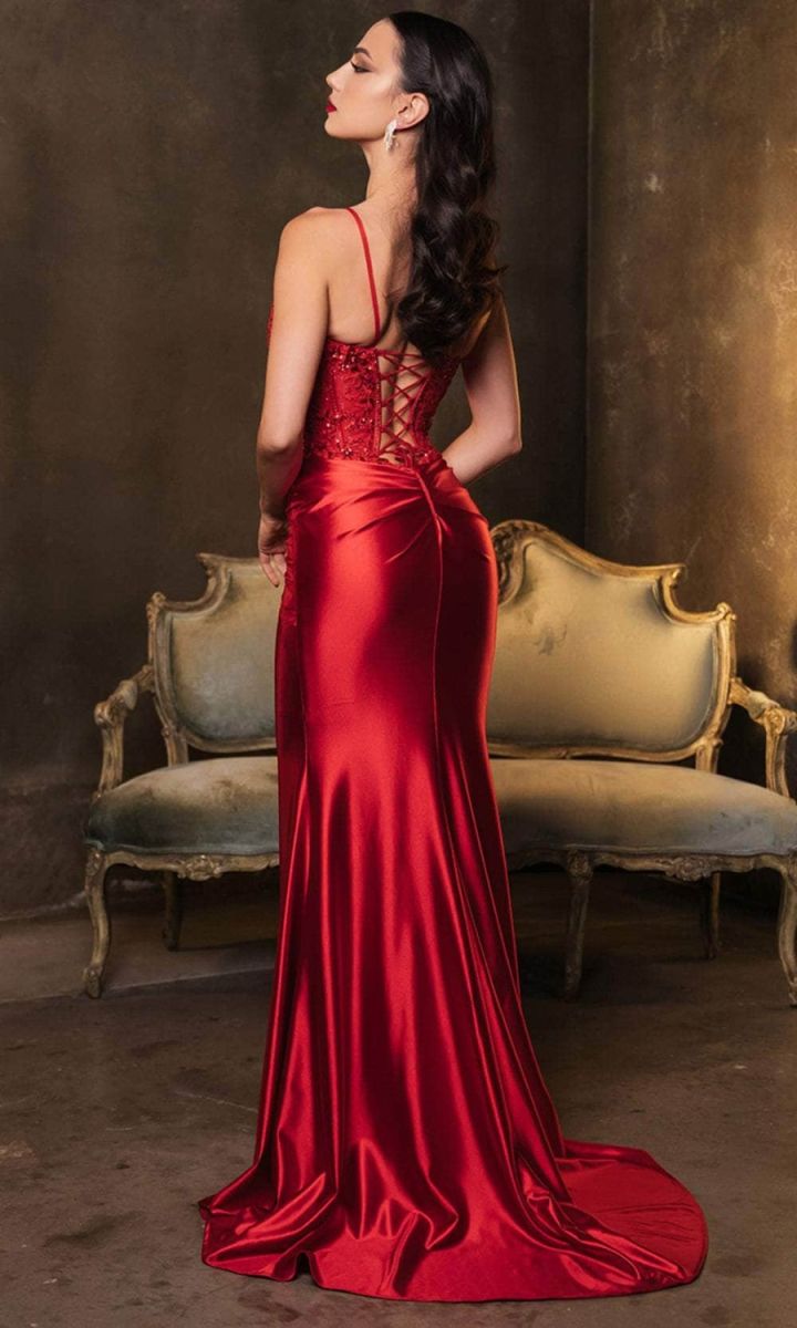 Sweetheart Floor-Length Satin Prom Mermaid Dress May Queen 2139
