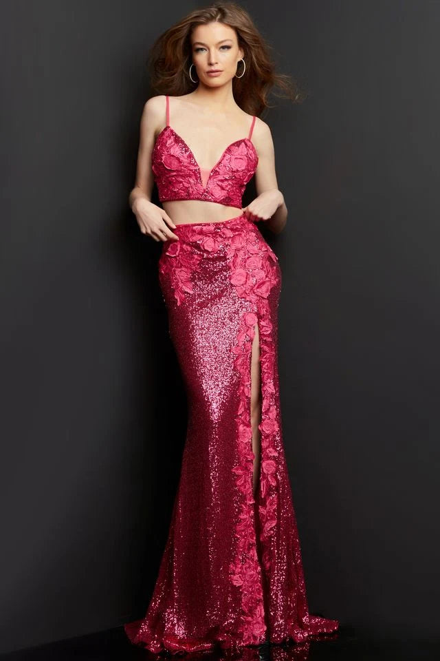 Jovani Two Piece Formal Long Prom Dress 08471 - The Dress Outlet