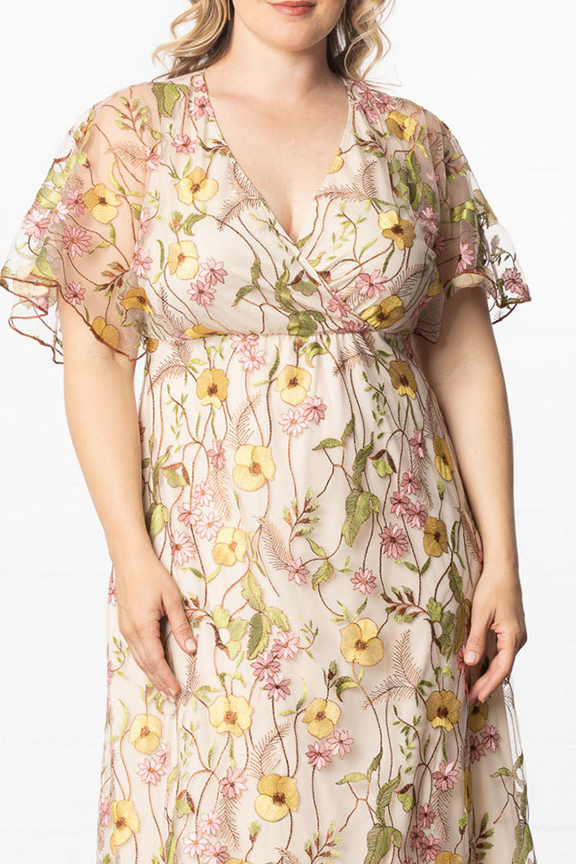 Plus Size Dresses Mother of the Bride Floral Print Plus Size Dress Sunkissed Garden Print