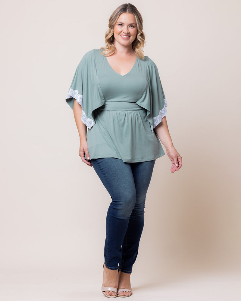 Top Formal Plus Size Evening Top Kiyonna 22240702 Thyme