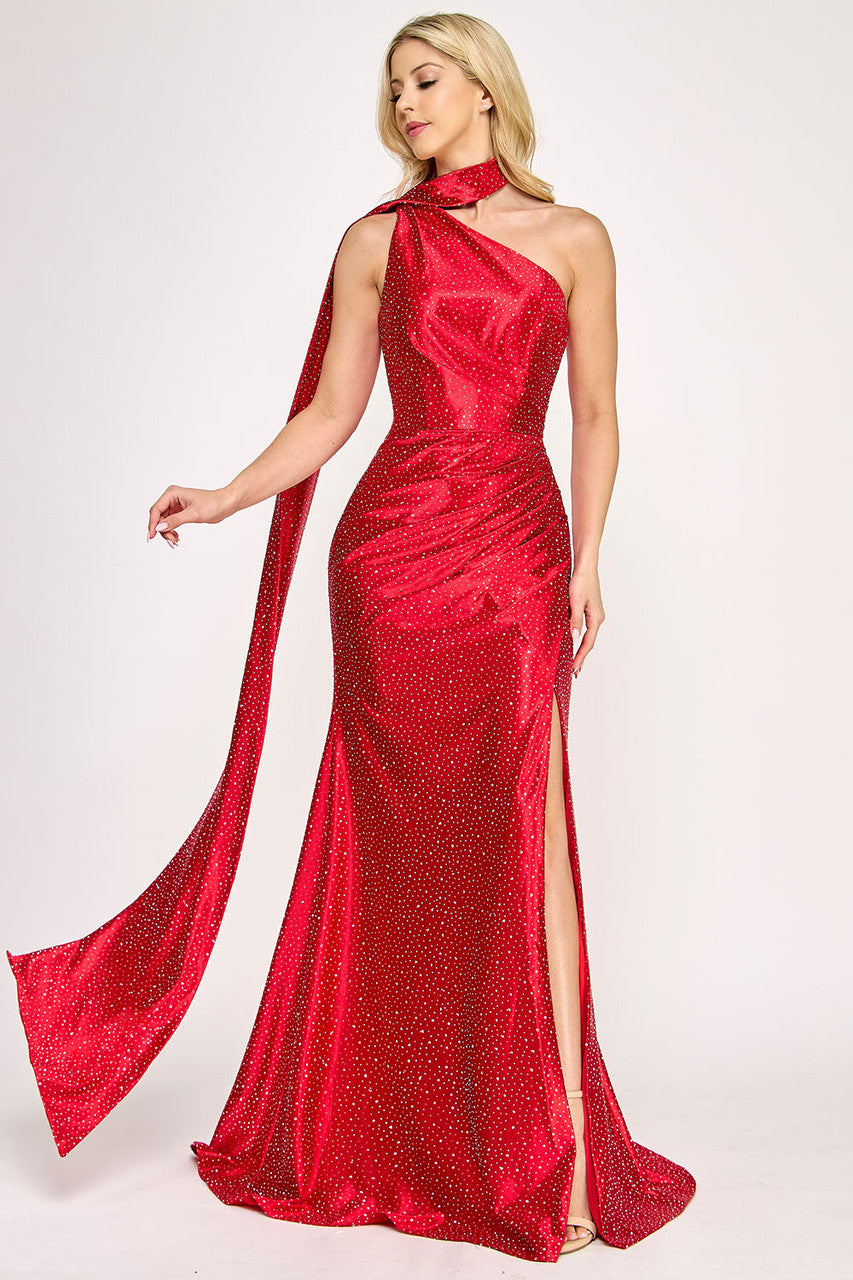 Prom Dresses Long Formal Beaded Corset Prom Dress - Fitted - Lenovia 8393 Red