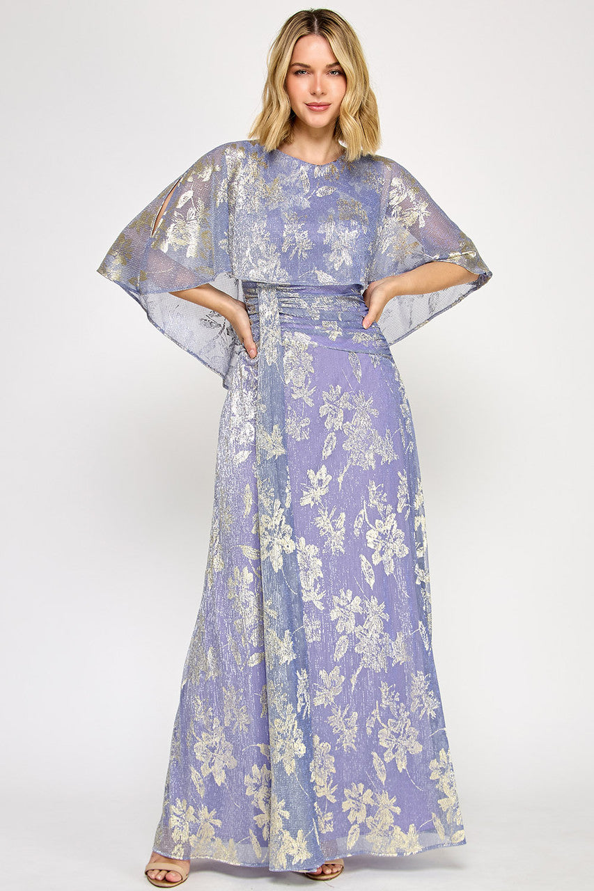 Mother of the Bride Dresses Long Mother of the Bride Formal Floral Dress Lenovia 5330 Lilac