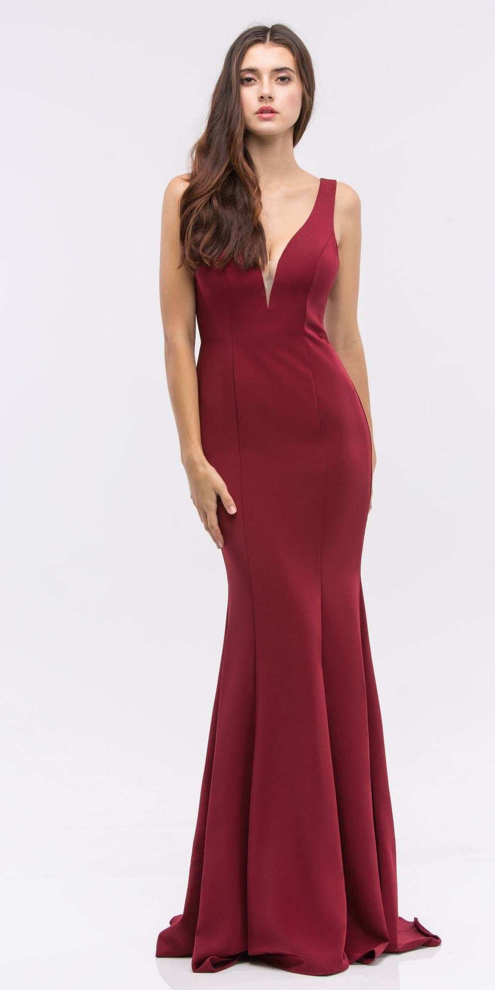 Formal Dresses Long Mermaid Formal Prom Dress Eureka Fashion 6010 Burgundy