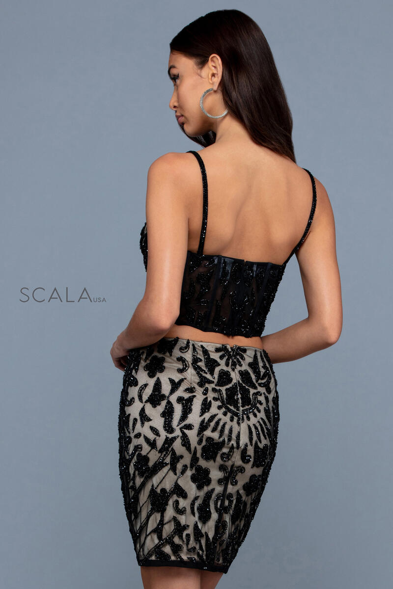 Sweetheart Mini Short Sequin Cocktail Bodycon Scala 60234